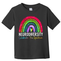 Neurodiversity Autism Spectrum ASD ADHD Rainbow Boho Toddler T-Shirt