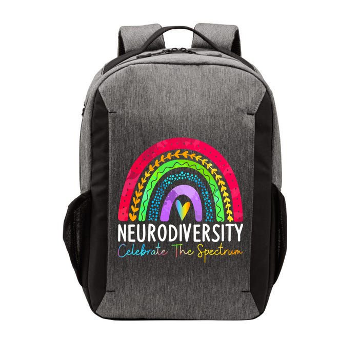 Neurodiversity Autism Spectrum ASD ADHD Rainbow Boho Vector Backpack