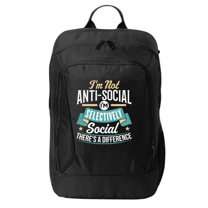 Not Antisocial, Sarcastic Humor, Sarcasm City Backpack