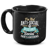 Not Antisocial, Sarcastic Humor, Sarcasm 15oz Campfire Ceramic Mug