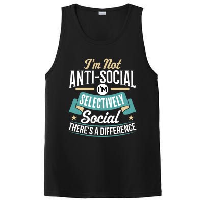 Not Antisocial, Sarcastic Humor, Sarcasm PosiCharge Competitor Tank