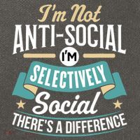 Not Antisocial, Sarcastic Humor, Sarcasm Cotton Canvas Backpack