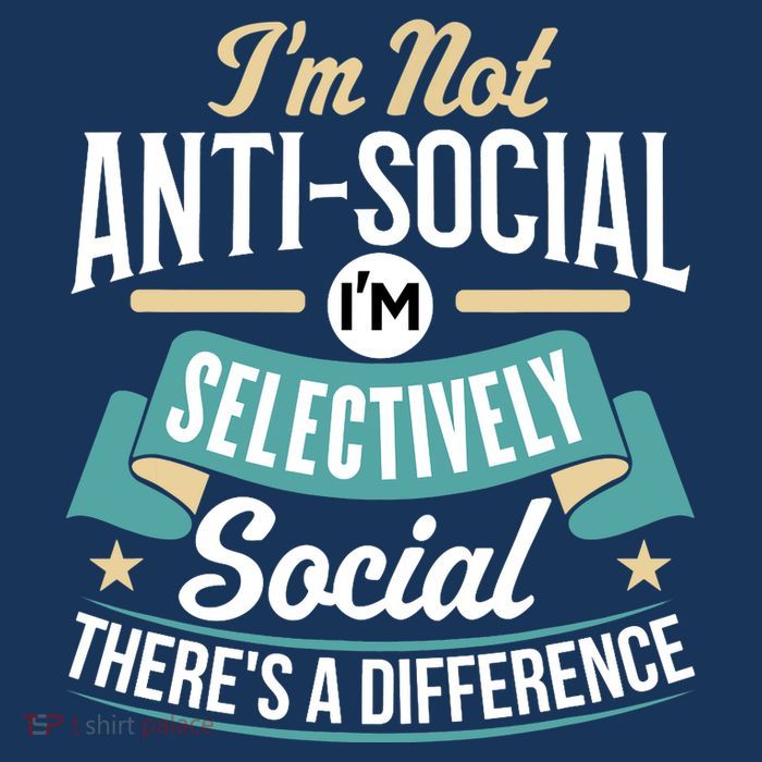Not Antisocial, Sarcastic Humor, Sarcasm 25L Jumbo Tote
