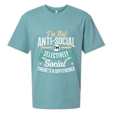 Not Antisocial, Sarcastic Humor, Sarcasm Sueded Cloud Jersey T-Shirt