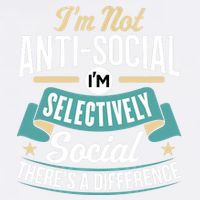 Not Antisocial, Sarcastic Humor, Sarcasm Garment-Dyed Sweatshirt