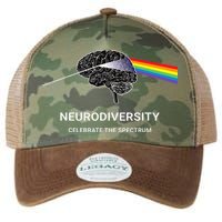 Neurodiversity Autism Spectrum ASD ADHD Rainbow Brain Legacy Tie Dye Trucker Hat