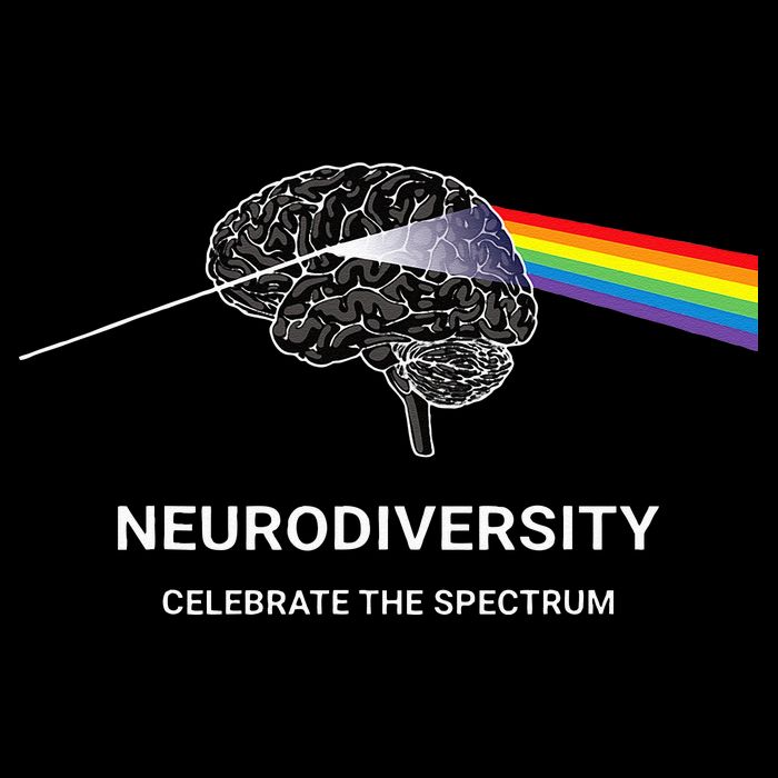 Neurodiversity Autism Spectrum ASD ADHD Rainbow Brain City Backpack