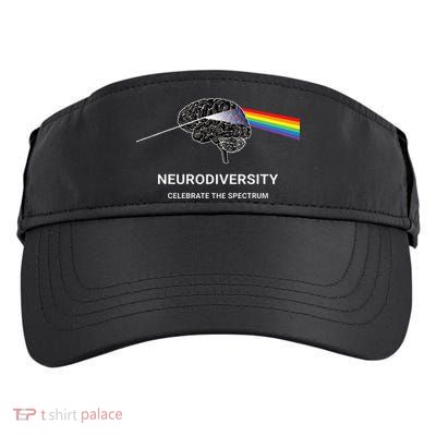 Neurodiversity Autism Spectrum ASD ADHD Rainbow Brain Adult Drive Performance Visor