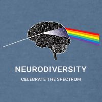 Neurodiversity Autism Spectrum ASD ADHD Rainbow Brain Garment-Dyed Sweatshirt