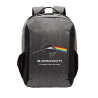 Neurodiversity Autism Spectrum ASD ADHD Rainbow Brain Vector Backpack