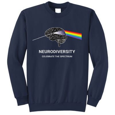 Neurodiversity Autism Spectrum ASD ADHD Rainbow Brain Sweatshirt