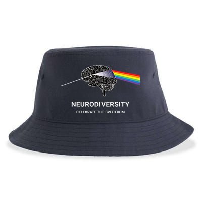 Neurodiversity Autism Spectrum ASD ADHD Rainbow Brain Sustainable Bucket Hat