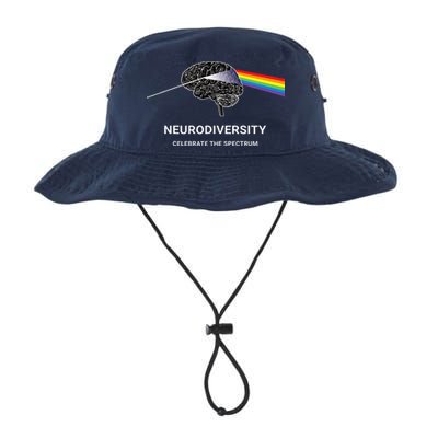 Neurodiversity Autism Spectrum ASD ADHD Rainbow Brain Bucket Hat