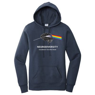 Neurodiversity Autism Spectrum ASD ADHD Rainbow Brain Women's Pullover Hoodie