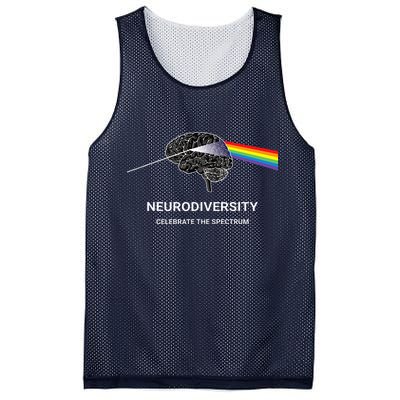 Neurodiversity Autism Spectrum ASD ADHD Rainbow Brain Mesh Reversible Basketball Jersey Tank