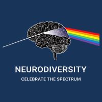 Neurodiversity Autism Spectrum ASD ADHD Rainbow Brain Baby Bodysuit