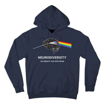 Neurodiversity Autism Spectrum ASD ADHD Rainbow Brain Tall Hoodie