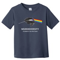 Neurodiversity Autism Spectrum ASD ADHD Rainbow Brain Toddler T-Shirt