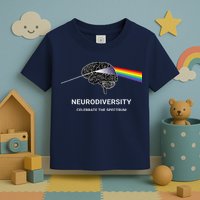 Neurodiversity Autism Spectrum ASD ADHD Rainbow Brain Toddler T-Shirt