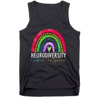 Neurodiversity Autism Spectrum ASD ADHD Rainbow Boho Tank Top