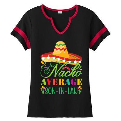 Nacho Average Son In Law Ladies Halftime Notch Neck Tee