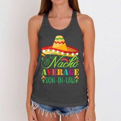 Nacho Average Son In Law Women's Knotted Racerback Tank