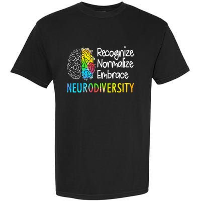 Neurodiversity Autism Spectrum Asd Adhd Brain Garment-Dyed Heavyweight T-Shirt