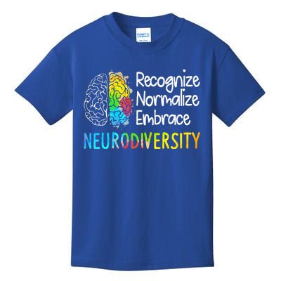 Neurodiversity Autism Spectrum Asd Adhd Brain Kids T-Shirt