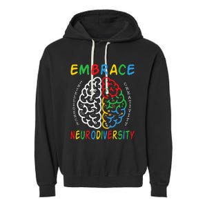 Neurodiversity Autism Spectrum ASD ADHD Garment-Dyed Fleece Hoodie