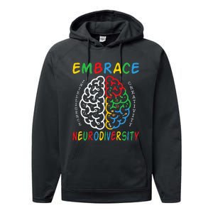 Neurodiversity Autism Spectrum ASD ADHD Performance Fleece Hoodie