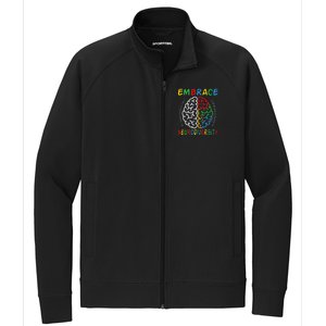 Neurodiversity Autism Spectrum ASD ADHD Stretch Full-Zip Cadet Jacket