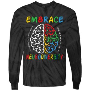 Neurodiversity Autism Spectrum ASD ADHD Tie-Dye Long Sleeve Shirt