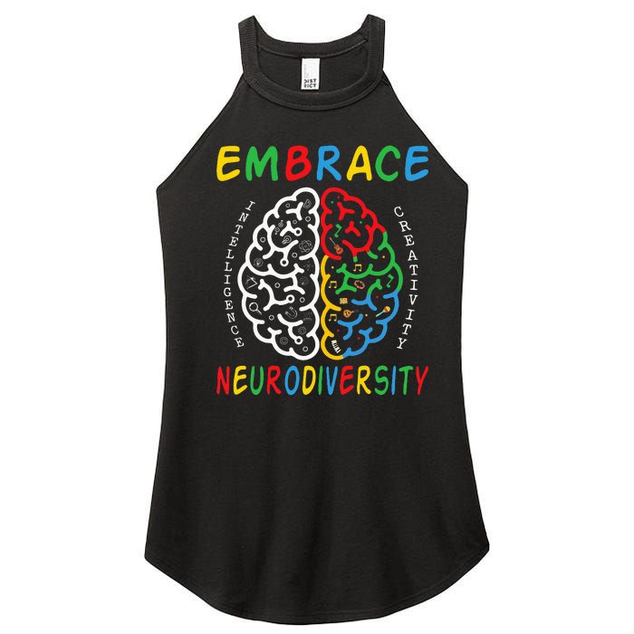 Neurodiversity Autism Spectrum ASD ADHD Women’s Perfect Tri Rocker Tank