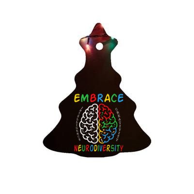 Neurodiversity Autism Spectrum ASD ADHD Ceramic Tree Ornament