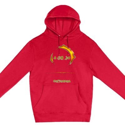 North America Solar Eclipse 4.08.24 INDIANA Souvenir Premium Pullover Hoodie