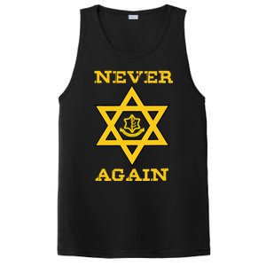 Never Again Support Israel Jewish Star Of David Idf Logo PosiCharge Competitor Tank