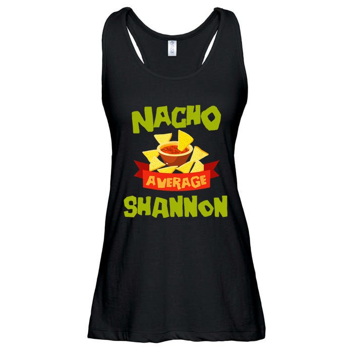 NACHO AVERAGE SHANNON Funny Birthday Personalized Name Gift Ladies Essential Flowy Tank