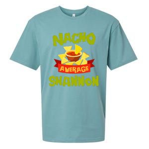 NACHO AVERAGE SHANNON Funny Birthday Personalized Name Gift Sueded Cloud Jersey T-Shirt