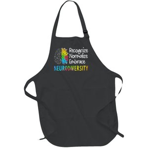 Neurodiversity Autism Spectrum Asd Adhd Full-Length Apron With Pockets