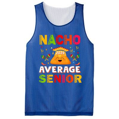 Nacho Average Senior Class Of 2024 Mexican Seniors School Mesh Reversible Basketball Jersey Tank