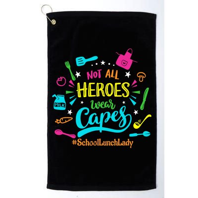 Not All Superheroes Wear Capes Lunch Lady Cafeteria Worker Golf Towel