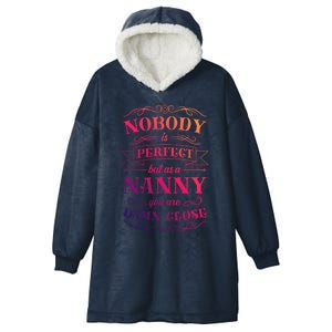 Nanny Aupair Sitter Gift Hooded Wearable Blanket