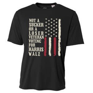 Not A Sucker Or A Loser Veterans Voting For Harris Walz 2024 Cooling Performance Crew T-Shirt