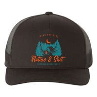 Nature And Shit Hiking Camping Nature Lover Yupoong Adult 5-Panel Trucker Hat