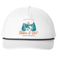 Nature And Shit Hiking Camping Nature Lover Snapback Five-Panel Rope Hat