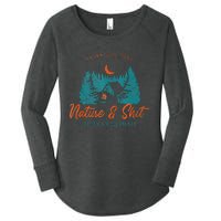 Nature And Shit Hiking Camping Nature Lover Women's Perfect Tri Tunic Long Sleeve Shirt