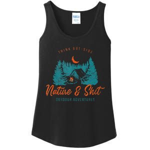 Nature And Shit Hiking Camping Nature Lover Ladies Essential Tank