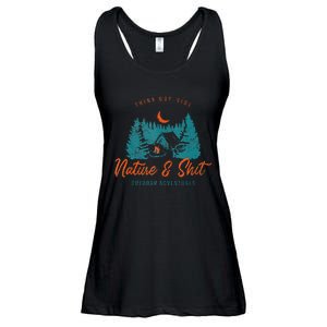 Nature And Shit Hiking Camping Nature Lover Ladies Essential Flowy Tank