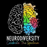 Neurodiversity Autism Spectrum Asd Adhd Rainbow Brain Wool Snapback Cap