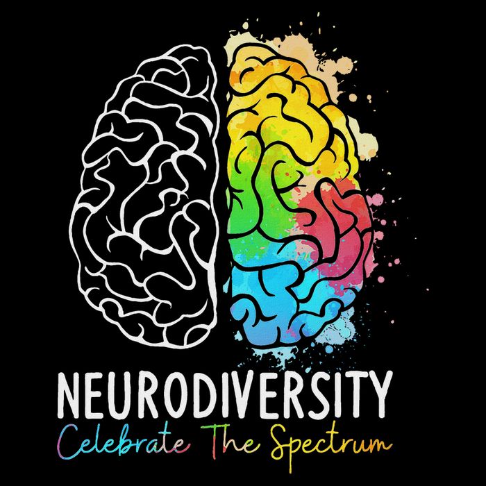Neurodiversity Autism Spectrum Asd Adhd Rainbow Brain Wool Snapback Cap